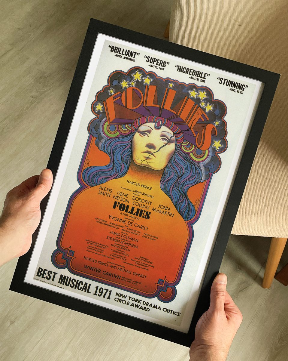 Follies 1971 Theater Poster - The Curious Desk