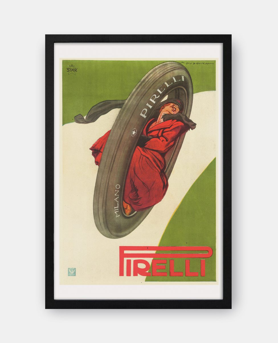 Pirelli Milano by Marcello Dudovich Tire Manufacturer Poster - The