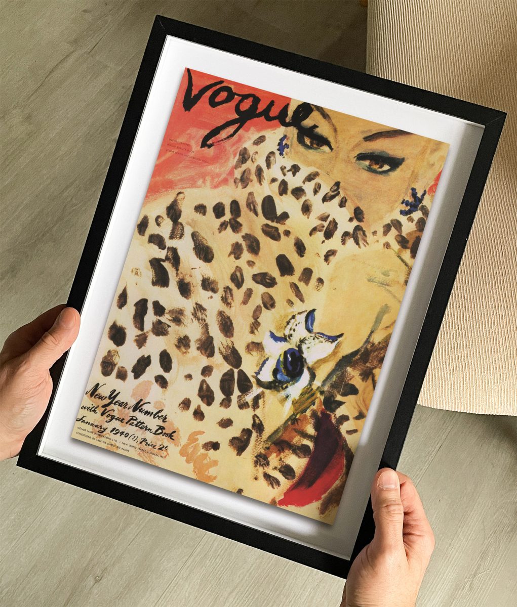 Vogue January 1940 Cover Print - The Curious Desk
