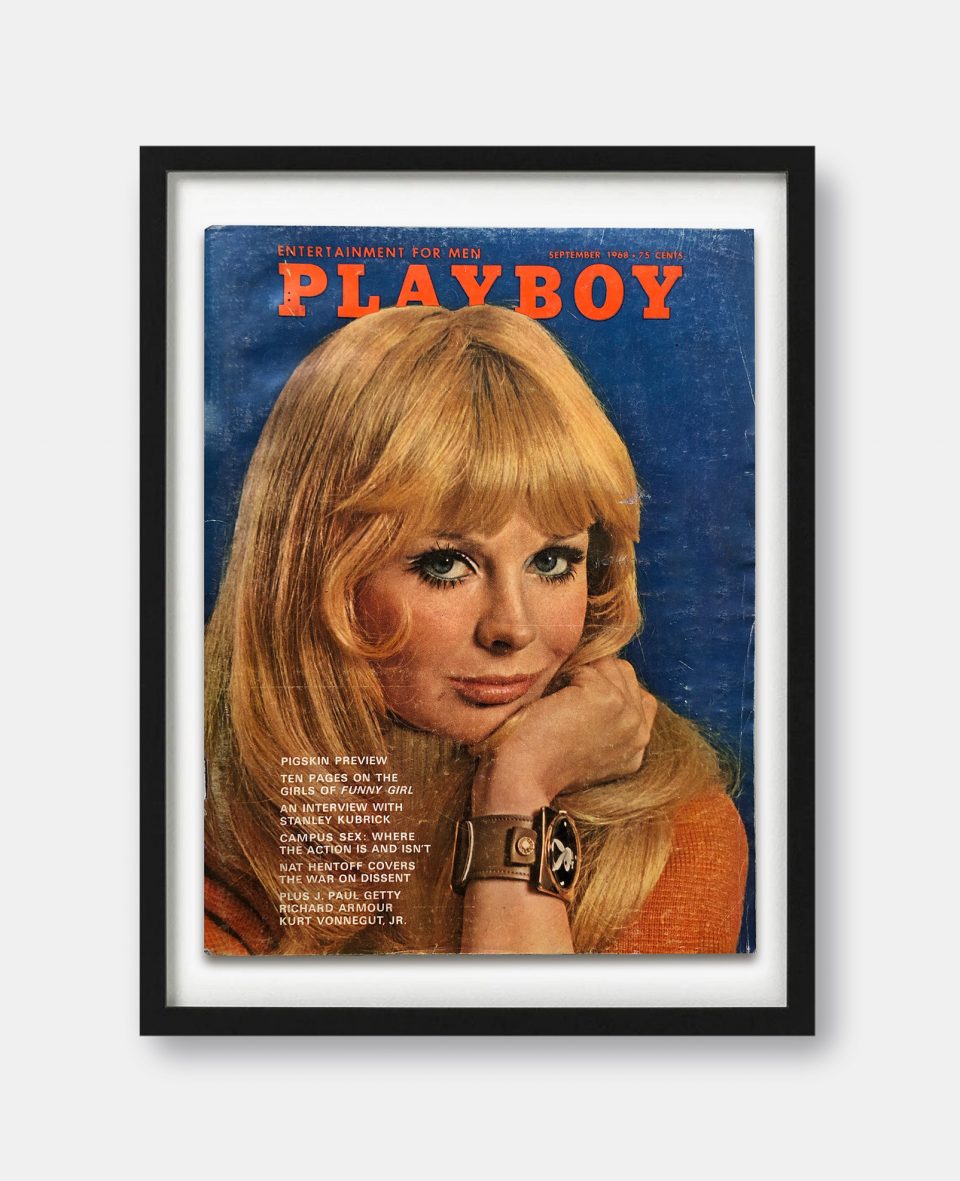 Playboy September 1968 Cover Print The Curious Desk