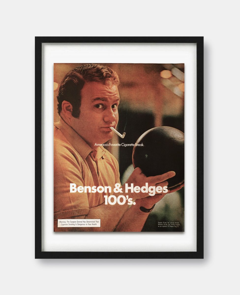 Benson & Hedges Cigarettes 1972 Magazine Ad