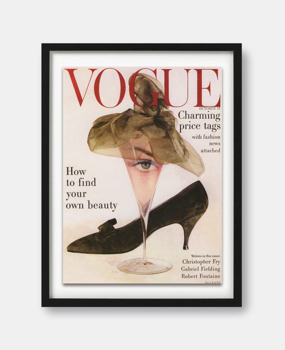 vogue 洋書写真集 Vogue October 1957 Cover Print - The Curious Desk