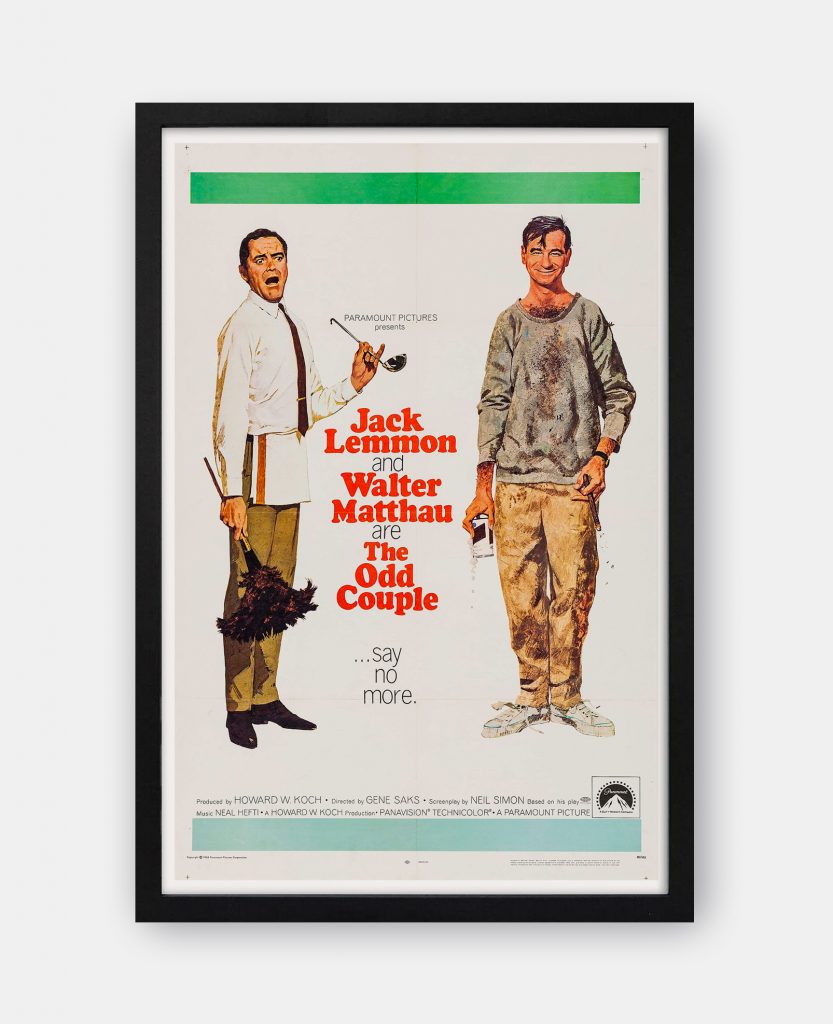 The Odd Couple (1968) Movie Poster - The Curious Desk