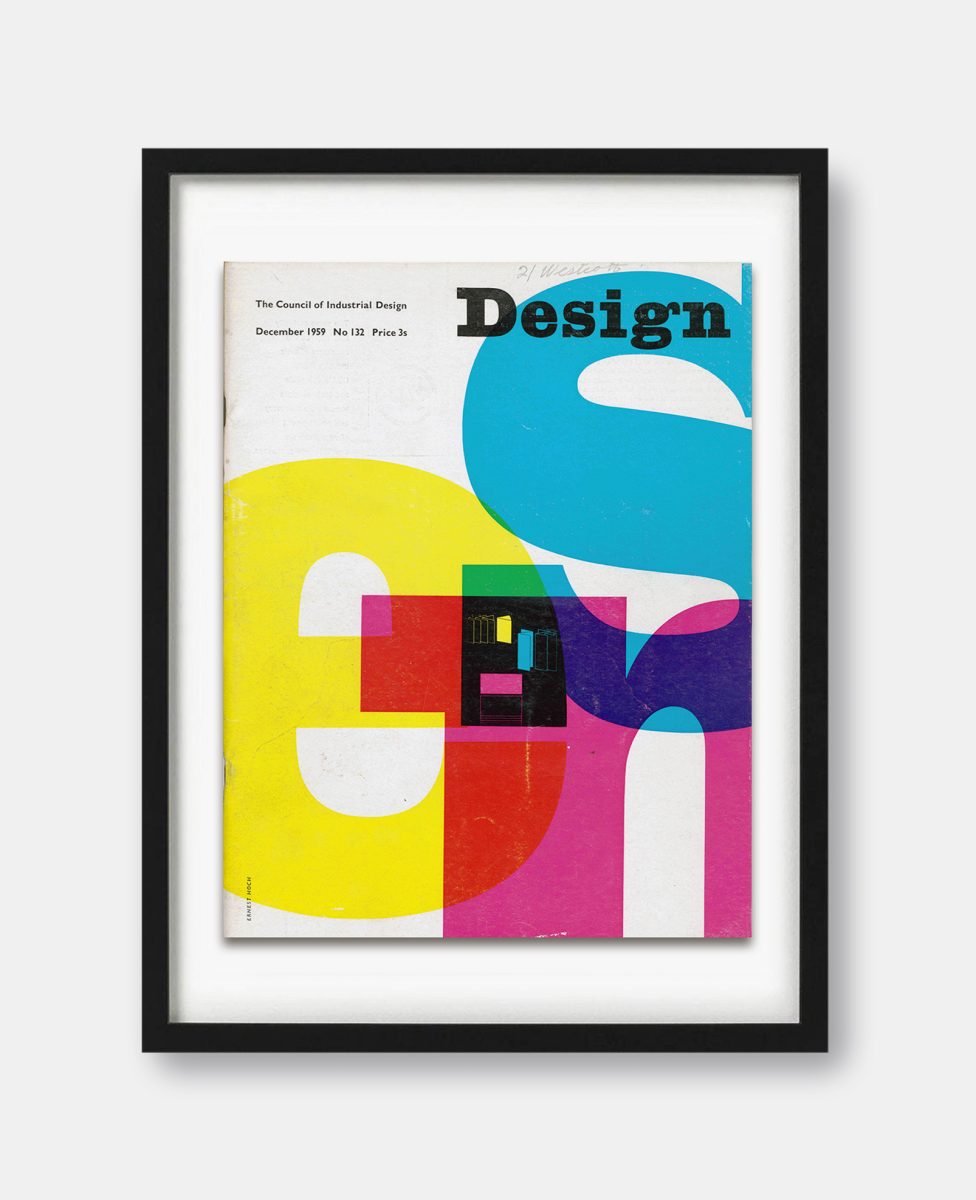 Design Magazine December 1959 Cover Print The Curious Desk 