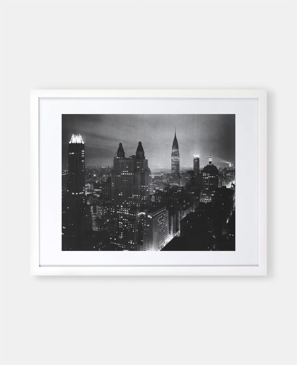 The Waldorf Astoria In The Night Sky, c. 1937 Historic New York