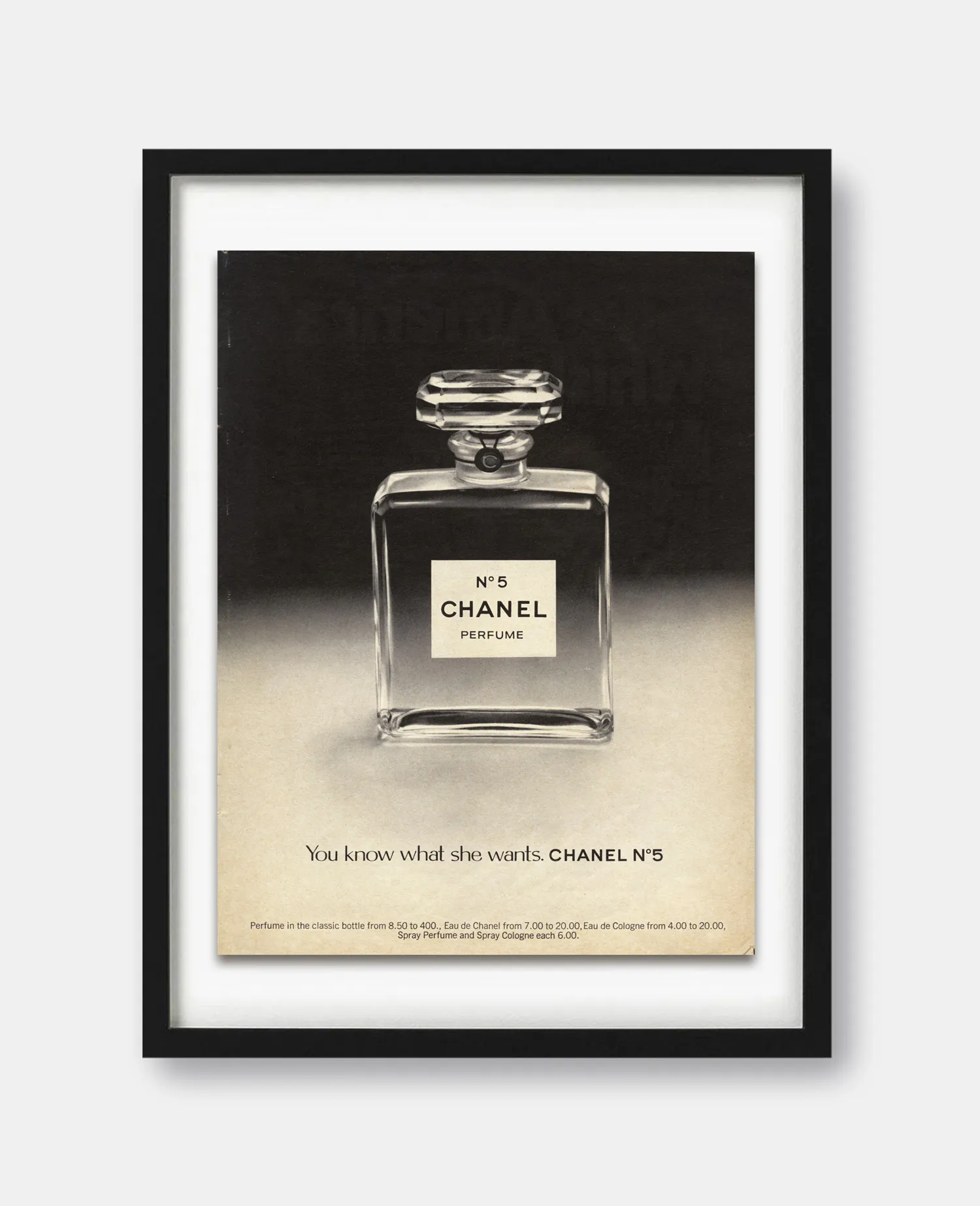 Chanel Perfume 1960s Magazine Ad Print - The Curious Desk