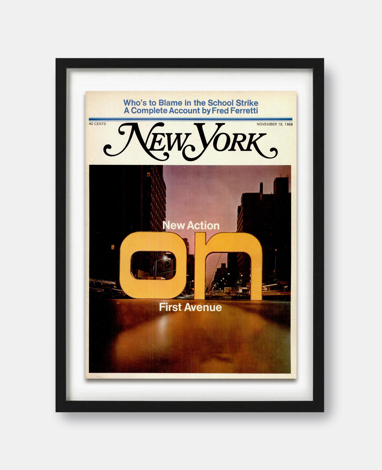 gray New-York-Magazine-November-18,-1968-Cover-Print