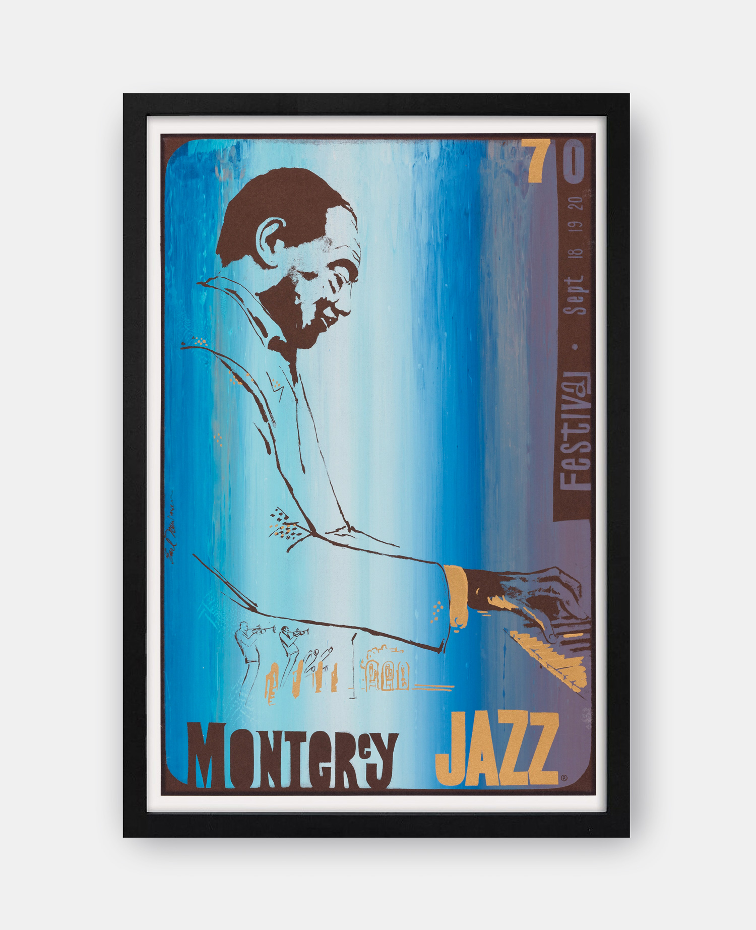 1970 Monterey Jazz Festival Poster The Curious Desk 1970 Monterey Jazz Festival Poster The Curious Desk