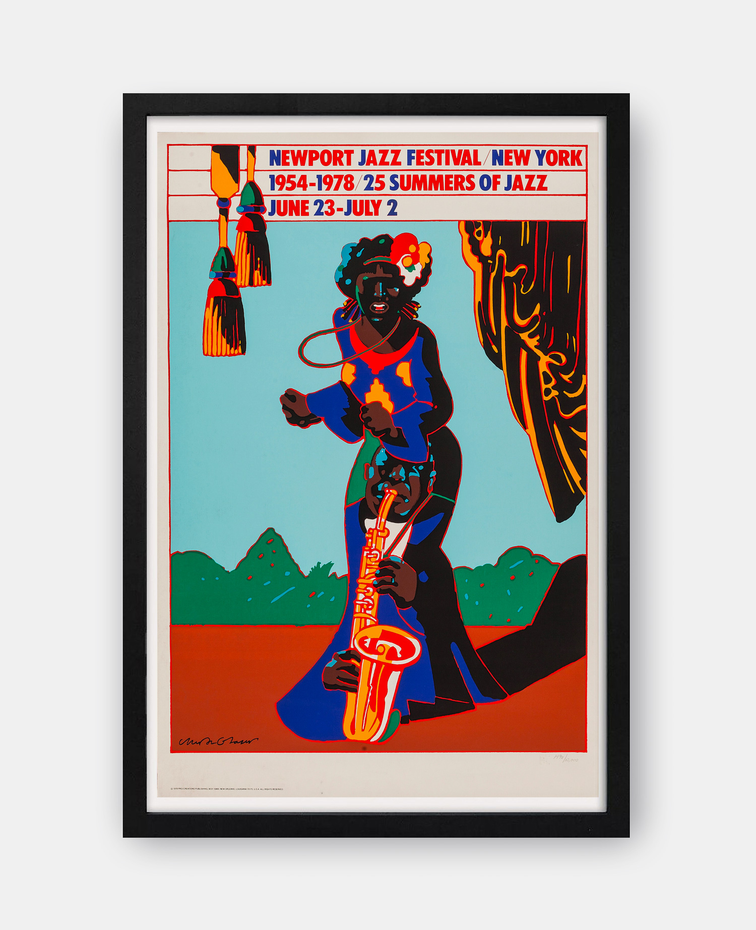 Newport Jazz Festival New York 1954-1978 Exhibition Poster - The