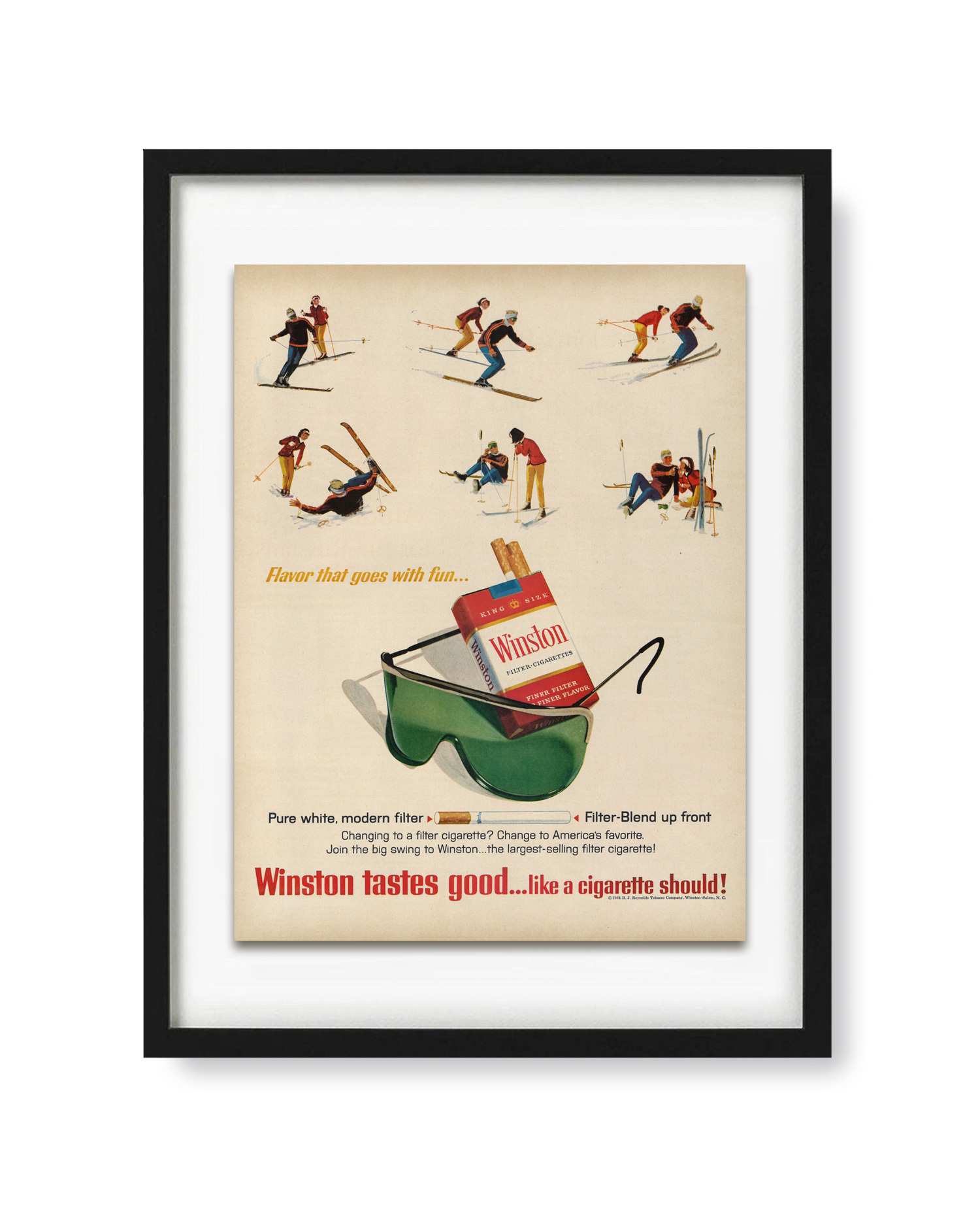 Winston 'Winston tastes good…like a cigarette should!' 1960s